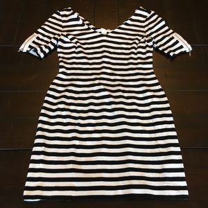 BR Striped Knit Dress w/ Zipper Detail - Sz 2P